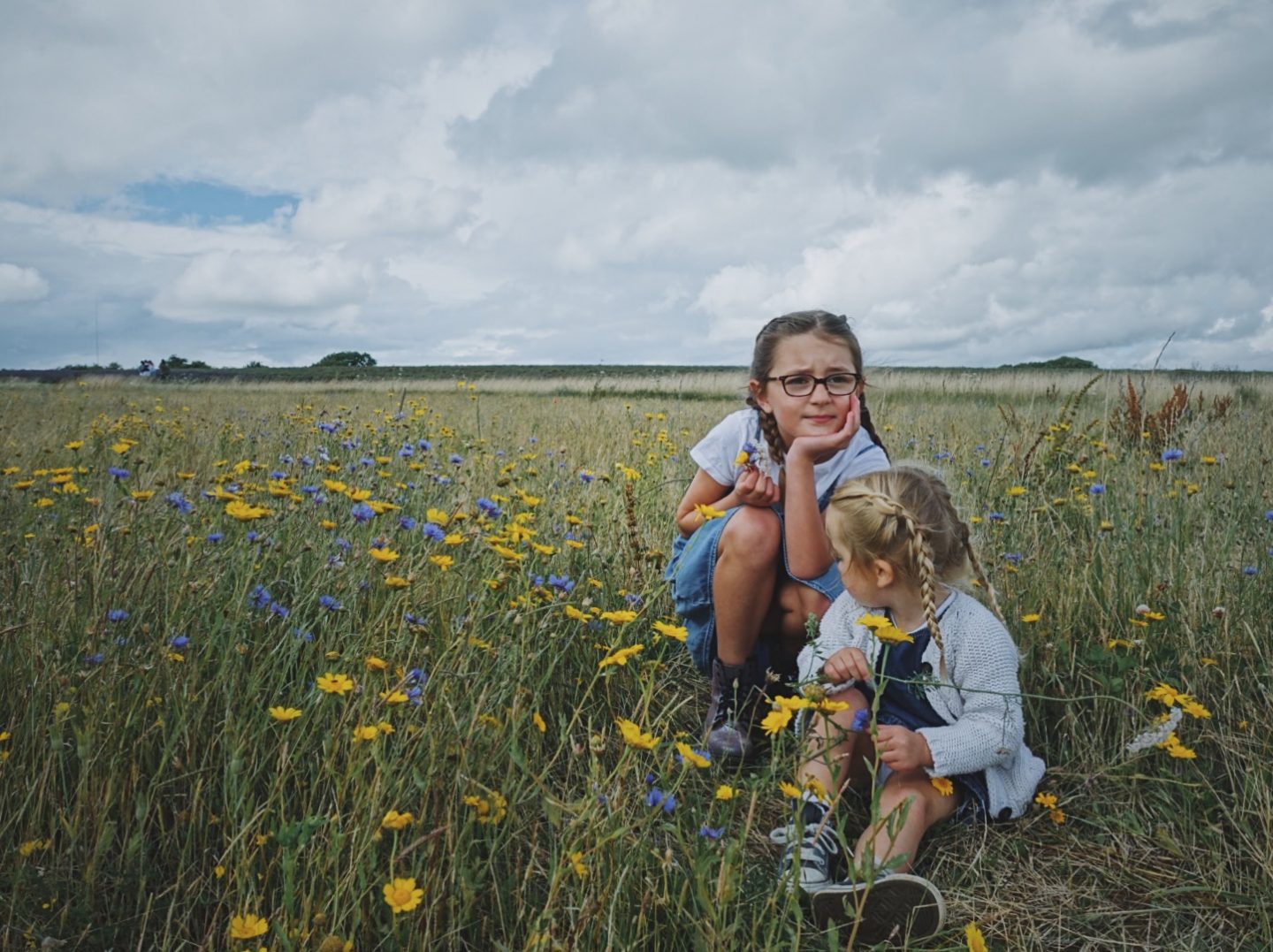 Life lately - Elodie and Charlie in field