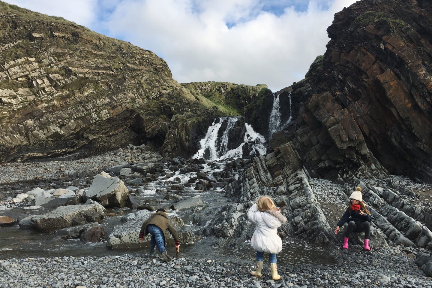 Baby Friendly Boltholes Woodlands Manor Farm Travel Review - Welcome beach waterfall
