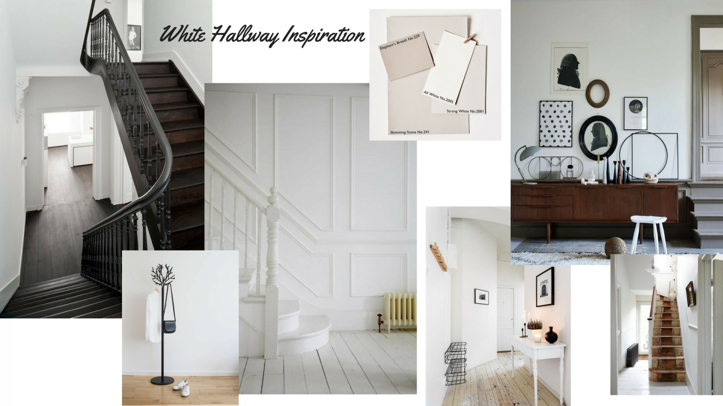 Interiors Inspiration - decor ideas for a white hallway